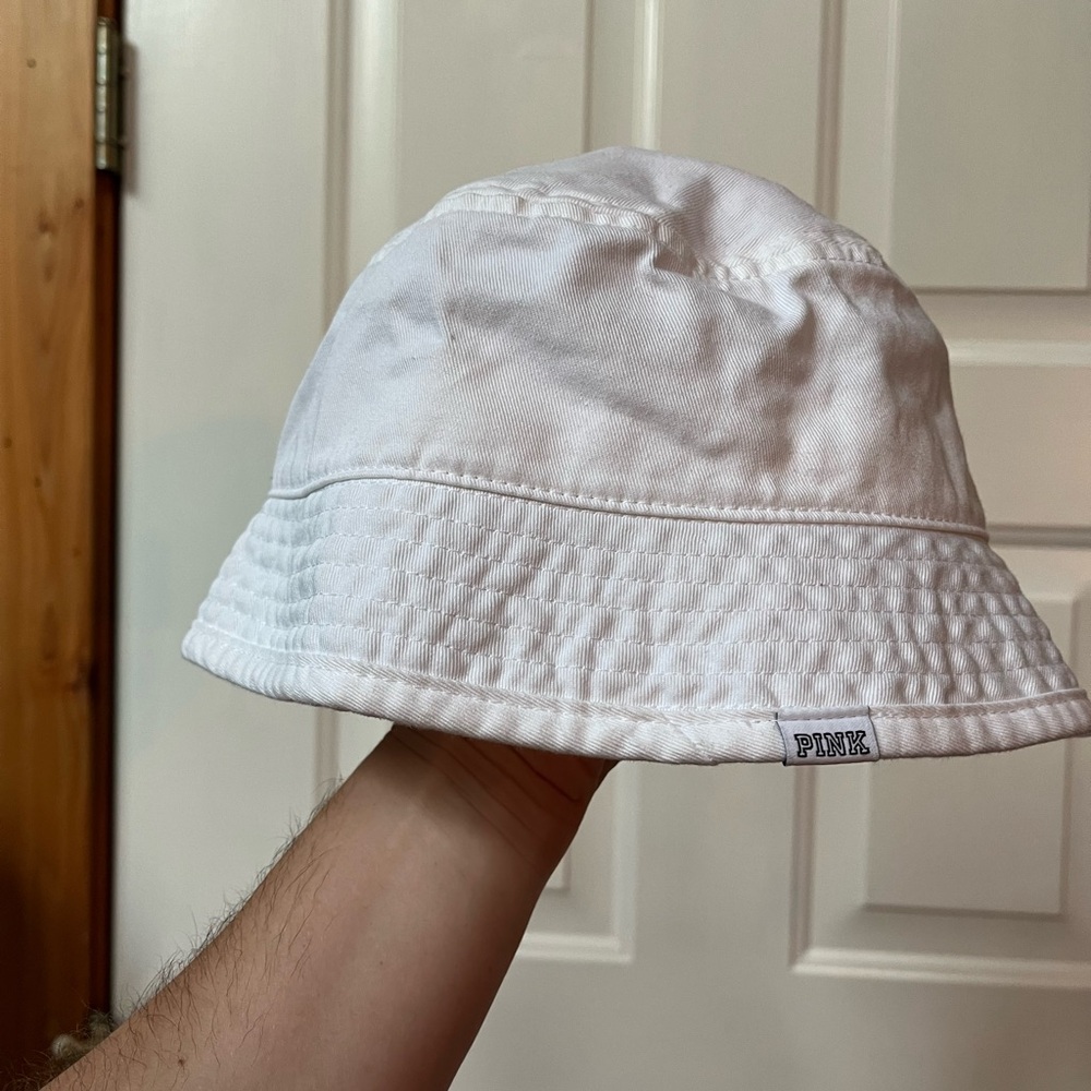 PINK by Victorias Secret White Bucket Hat